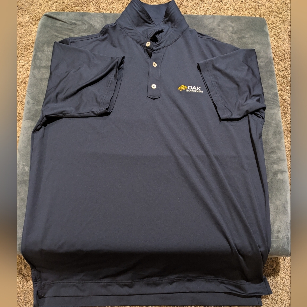 Footjoy Men's Dark Blue Golf Polo